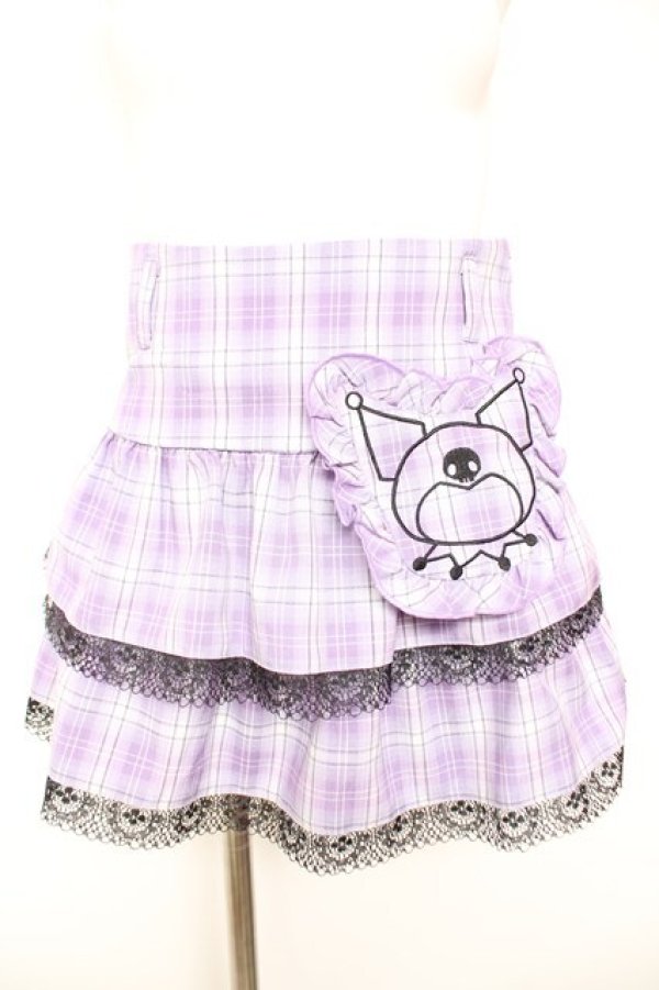 画像1: QOOZA / Kuromi mini skirt  ラベンダー Y-26-01-31-164-PU-SK-SZ-ZY (1)