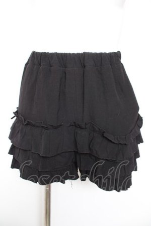 画像: Honey Cinnamon / フリルパンツ F 黒 Y-26-01-31-165-LO-PA-SZ-ZY