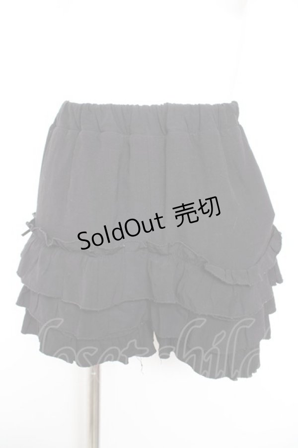 画像1: Honey Cinnamon / フリルパンツ F 黒 Y-26-01-31-165-LO-PA-SZ-ZY (1)