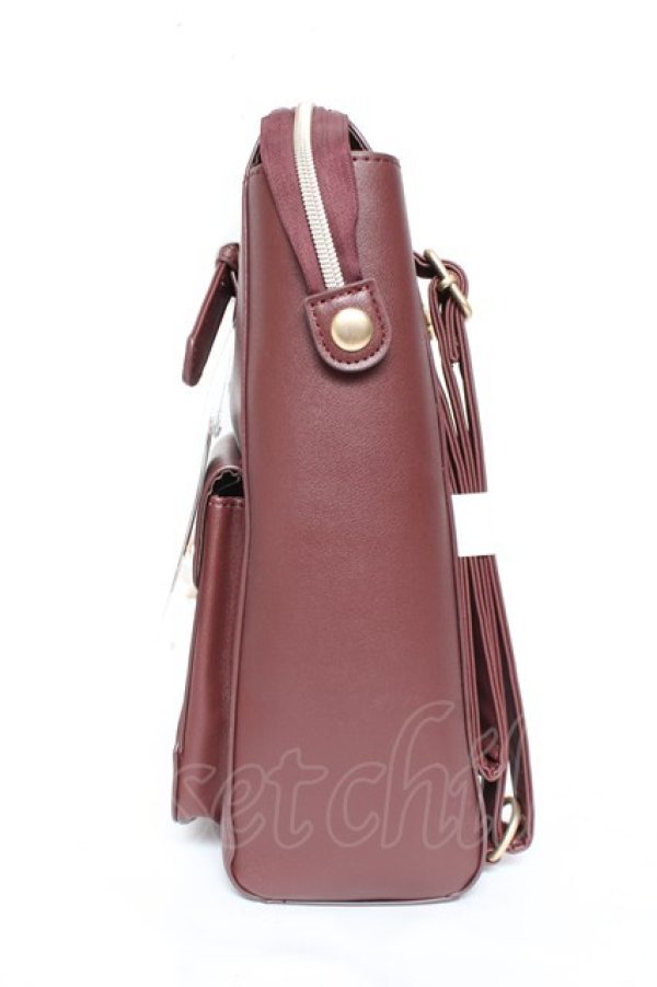 画像2: m petit by misako / AMリュック  濃赤 Y-26-01-31-028-LO-BG-SZ-ZY (2)