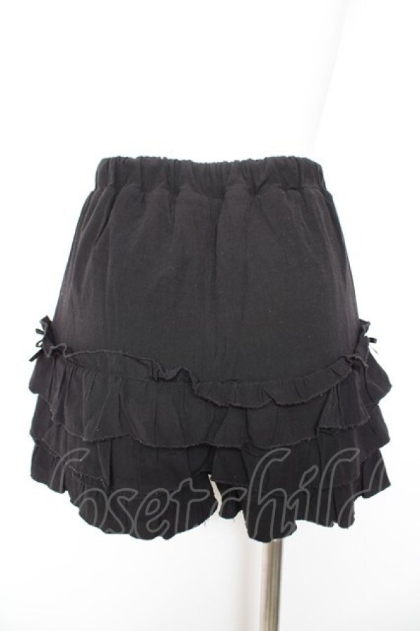 画像2: Honey Cinnamon / フリルパンツ F 黒 Y-26-01-31-165-LO-PA-SZ-ZY (2)