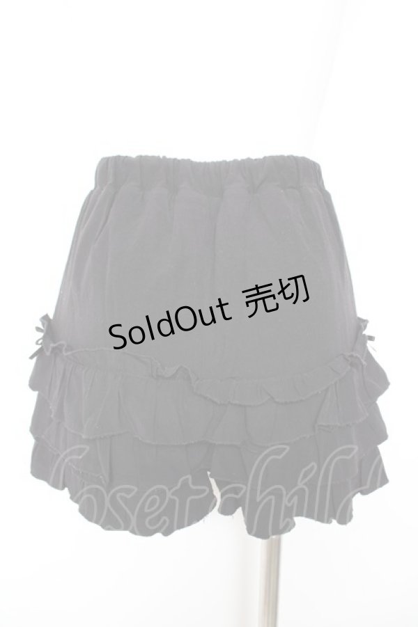 画像2: Honey Cinnamon / フリルパンツ F 黒 Y-26-01-31-165-LO-PA-SZ-ZY (2)