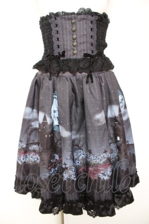 画像: axes femme kawaii / トリックナイトスカート M 黒 Y-26-01-31-168-AX-SK-SZ-ZY