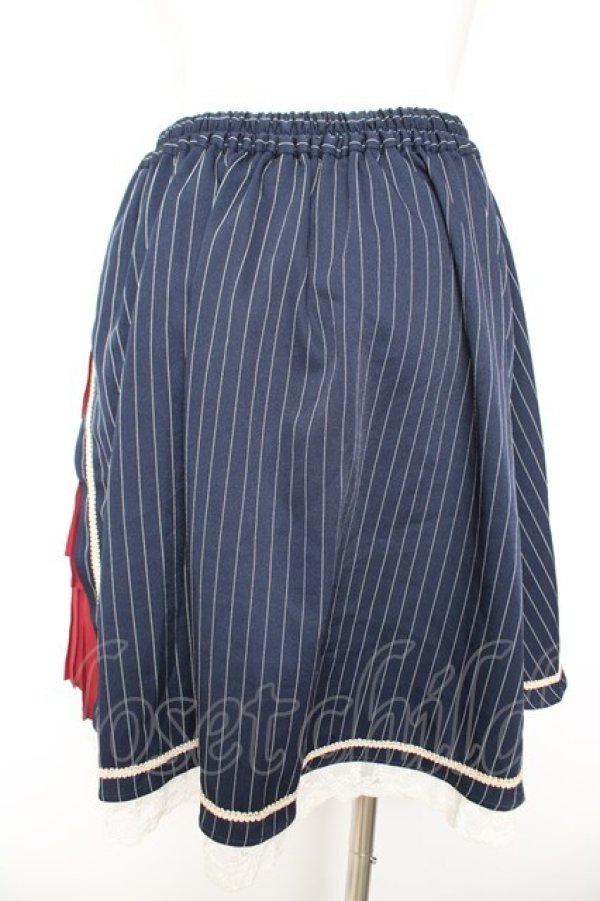 画像2: axes femme kawaii / アシメプリーツスカート M 紺 Y-26-01-31-171-AX-SK-SZ-ZY (2)