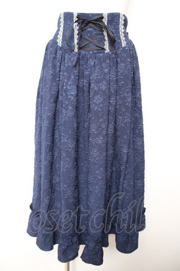 画像1: axes femme kawaii / メアリースカート M 紺 Y-26-01-31-176-AX-SK-SZ-ZY (1)