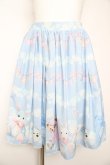 画像1: axes femme kawaii / ランドリー柄スカート M サックス Y-26-01-31-177-AX-SK-SZ-ZY (1)
