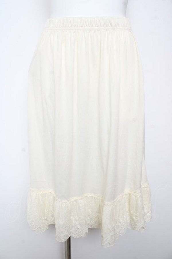 画像1: axes femme / レース重ねペチスカート M 生成り Y-26-01-31-178-AX-SK-SZ-ZY (1)