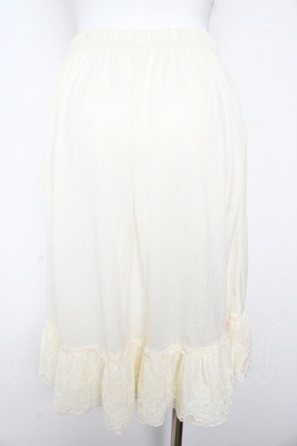画像2: axes femme / レース重ねペチスカート M 生成り Y-26-01-31-178-AX-SK-SZ-ZY (2)