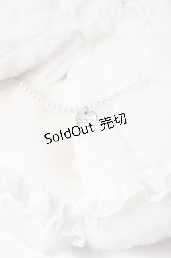 画像3: NOEMIE / リボンファーマフラー  白 Y-26-01-31-030-LO-ZA-SZ-ZT578 (3)