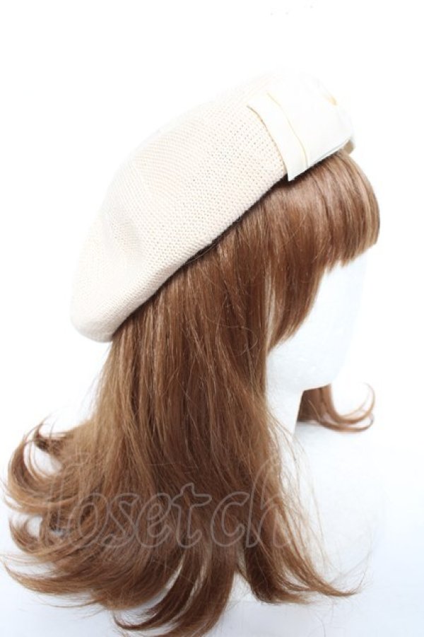 画像4: m petit by misako / NINA'Sコラボベレー  生成り Y-26-01-31-031-LO-AC-SZ-ZY (4)