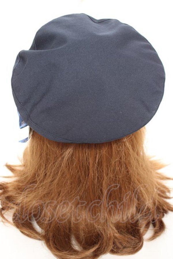 画像3: Amavel / リボン付マリンベレー帽  ネイビー Y-26-01-31-035-CA-AC-SZ-ZY (3)