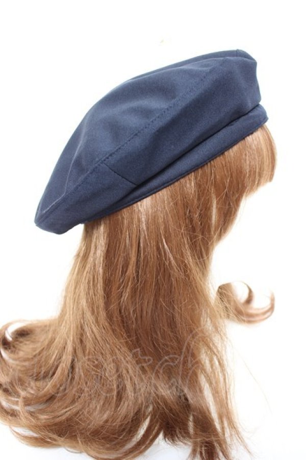 画像4: Amavel / リボン付マリンベレー帽  ネイビー Y-26-01-31-035-CA-AC-SZ-ZY (4)