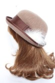 画像2: axes femme / ファーボーラー帽  モカ Y-26-01-31-037-AX-AC-SZ-ZY (2)