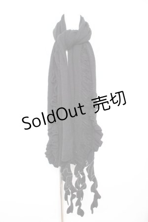 画像: BPN / ダメージフリルストール  黒 Y-26-02-01-001-GO-ZA-SZ-ZY