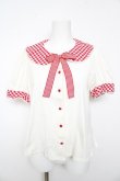 画像1: Angelic Pretty / ギンガムカラーカットソー  オフ×赤 Y-26-02-01-038-AP-TO-SZ-ZY (1)