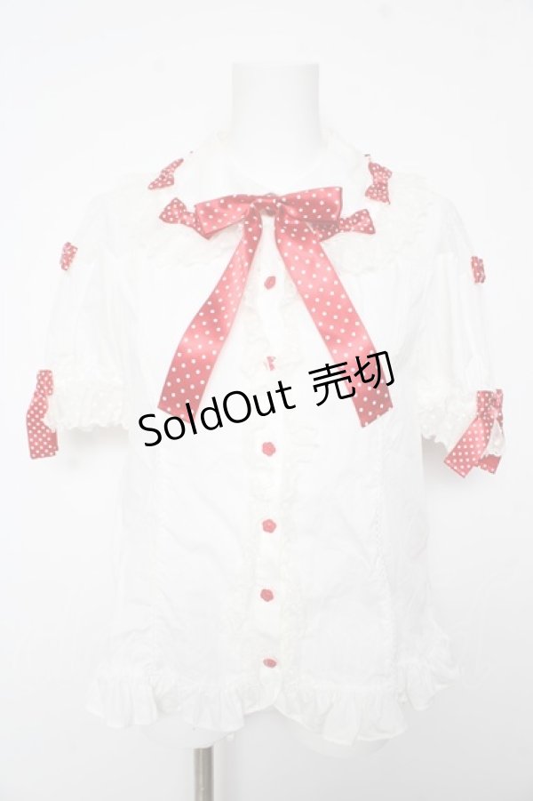 画像1: Angelic Pretty / スカラップチュールブラウス  白 Y-26-02-01-039-AP-BL-SZ-ZY (1)