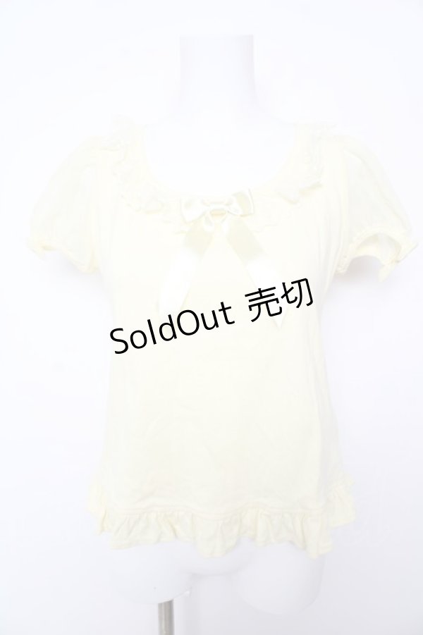 画像1: Angelic Pretty / ふわふわ袖カットソー  イエロー Y-26-02-01-040-AP-OP-SZ-ZY (1)