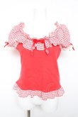 画像1: Angelic Pretty / Lovelyチェックカットソー  赤 Y-26-02-01-041-AP-TO-SZ-ZY (1)