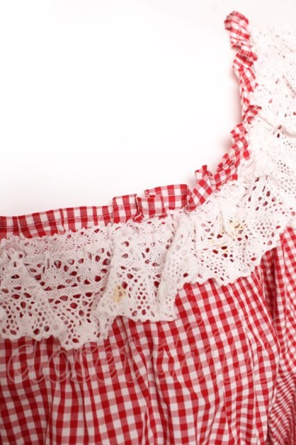 画像4: Angelic Pretty / Resortブラウス（ギンガム）  赤 Y-26-02-01-042-AP-BL-SZ-ZY (4)