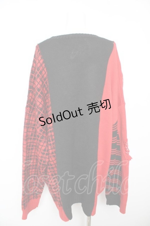 画像2: Candy Stripper / HILARIOUS BEAR KNIT  赤 Y-26-02-01-043-PU-TO-SZ-ZY (2)