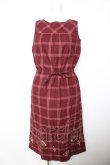 画像1: KETTY / タータンワンピース  ワイン Y-26-02-01-049-EL-OP-SZ-ZY (1)