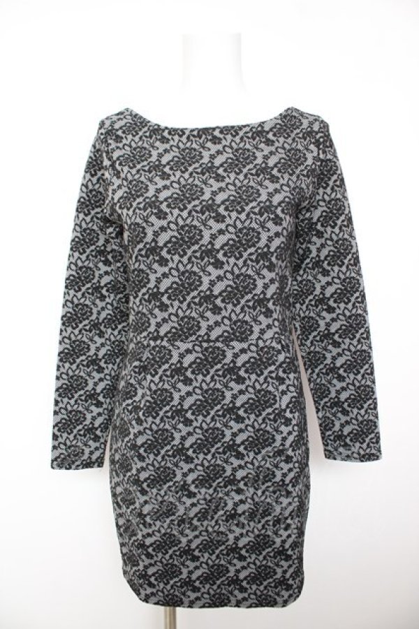 画像1: LOLITA / 花刺繍ワンピース  黒 Y-26-02-01-050-LO-SK-SZ-ZY (1)