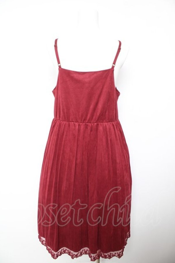 画像2: axes femme / スエードタッチキャミチュニ  ワイン Y-26-02-01-053-AX-OP-SZ-ZY (2)