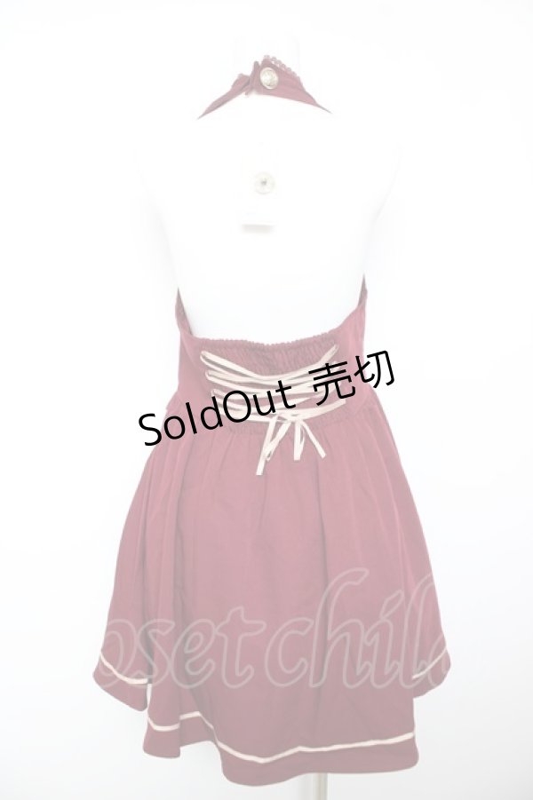 画像2: axes femme POETIQUE / カルーセル刺繍ジャンパースカート  ワイン Y-26-02-01-055-AX-OP-SZ-ZY (2)