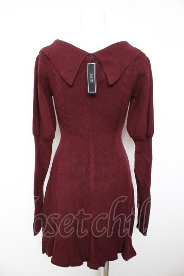 画像2: EATME / マトンスリーブニットワンピース  レッド Y-26-02-01-057-LO-OP-SA-ZY (2)