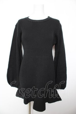 画像: Bubbles / ニットワンピース  黒 Y-26-02-01-061-CA-OP-SZ-ZY