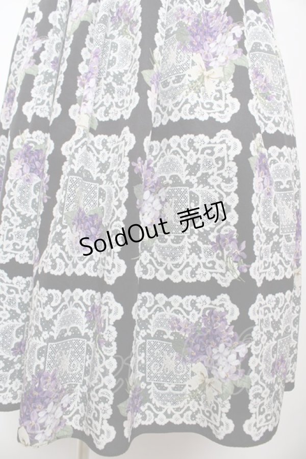 画像4: Melody BasKet / Violet laceヨーク切替ワンピース M ブラック Y-26-02-01-064-LO-OP-IG-ZY (4)