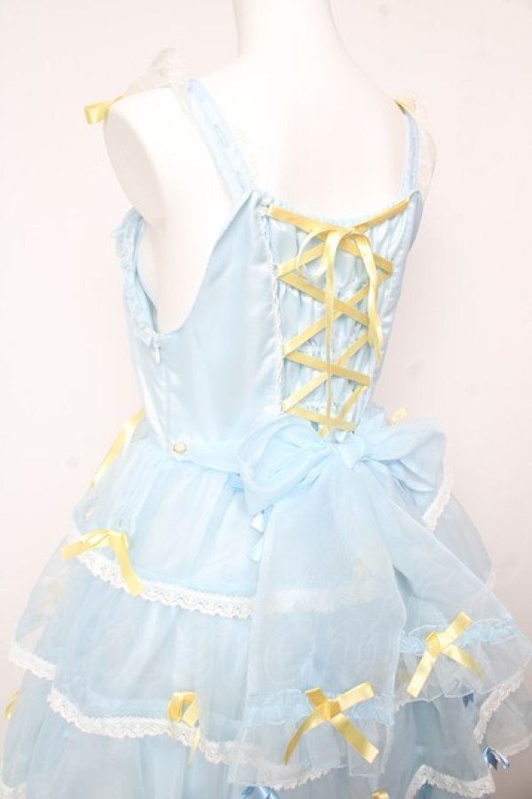 画像5: BABY, THE STARS SHINE BRIGHT / Eternal Ribbon Featheryジャンパースカート  サックス Y-26-02-01-069-BA-OP-SZ-ZY (5)