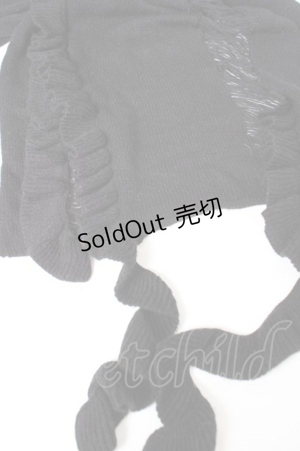 画像2: BPN / ダメージフリルストール  黒 Y-26-02-01-001-GO-ZA-SZ-ZY (2)