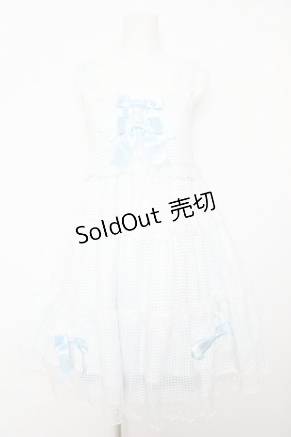 画像1: BABY, THE STARS SHINE BRIGHT / Fluffy Gingham Heart ベビードール  サックス Y-26-02-01-071-BA-OP-SZ-ZY (1)