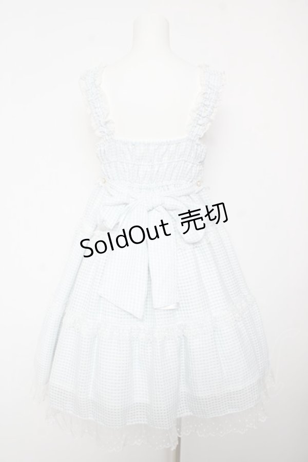 画像2: BABY, THE STARS SHINE BRIGHT / Fluffy Gingham Heart ベビードール  サックス Y-26-02-01-071-BA-OP-SZ-ZY (2)