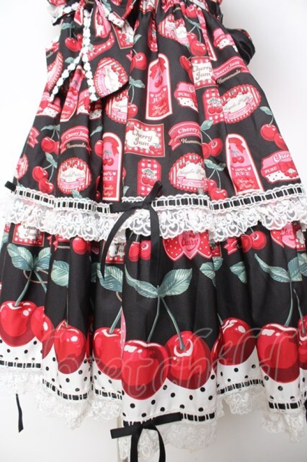 画像4: Angelic Pretty / Cherry Jam Labelワンピース  黒 Y-26-02-01-072-AP-OP-SZ-ZY (4)