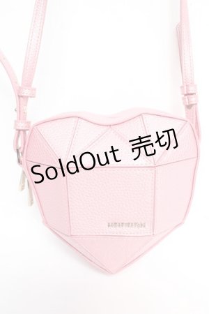 画像: SAMANTHAVEGA / ハートショルダーバッグ  ピンク Y-26-02-01-008-LO-BG-SZ-ZS