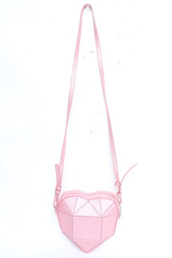 画像2: SAMANTHAVEGA / ハートショルダーバッグ  ピンク Y-26-02-01-008-LO-BG-SZ-ZY (2)