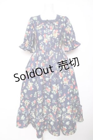 画像: axes femme kawaii / クラシックベリーワンピース M 紺 Y-26-02-01-082-AX-OP-SZ-ZY