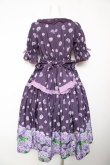 画像2: Chalmiere / ハイドレンジアワンピース M パープル Y-26-02-01-085-LO-OP-SZ-ZY (2)