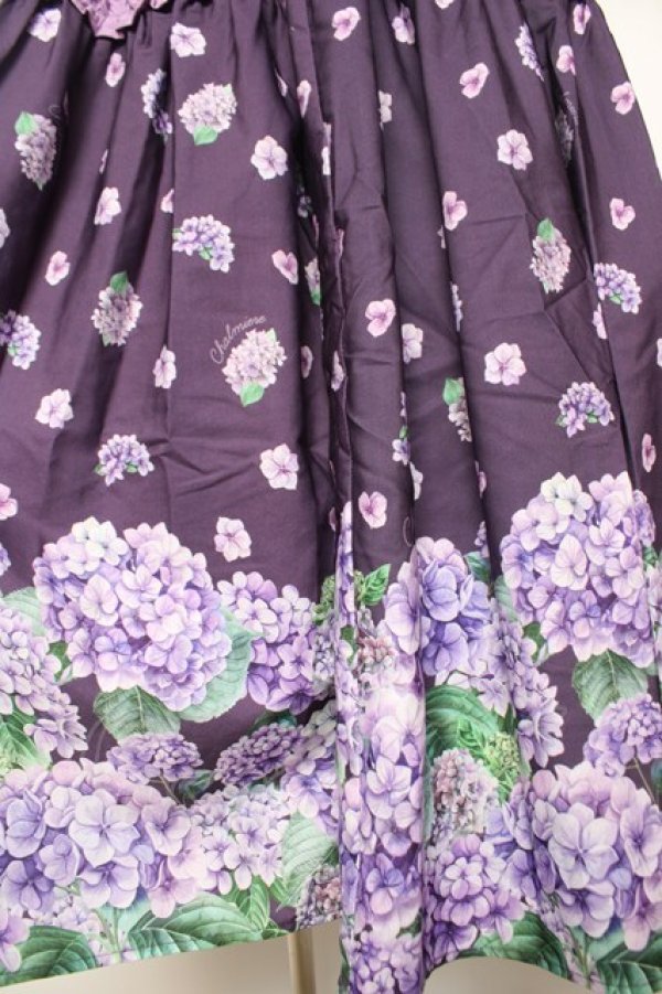 画像4: Chalmiere / ハイドレンジアワンピース M パープル Y-26-02-01-085-LO-OP-SZ-ZY (4)