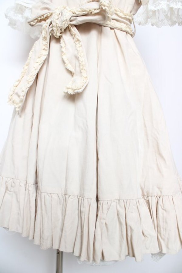 画像4: Hoshibako Works / 四つ葉のクローバーワンピース M ベージュ Y-26-02-01-086-LO-OP-SZ-ZY (4)