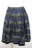 画像1: Jane Marple / victorian jacquaed　ミニスカート  ネイビー Y-26-02-01-090-JM-SK-SZ-ZY (1)