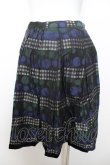 画像2: Jane Marple / victorian jacquaed　ミニスカート  ネイビー Y-26-02-01-090-JM-SK-SZ-ZY (2)