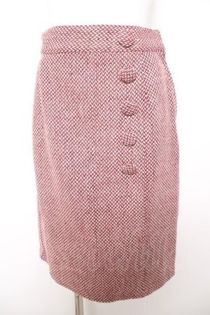 画像: an another angelus / ツイード風スカート  赤 Y-26-02-01-092-CA-SK-SZ-ZY