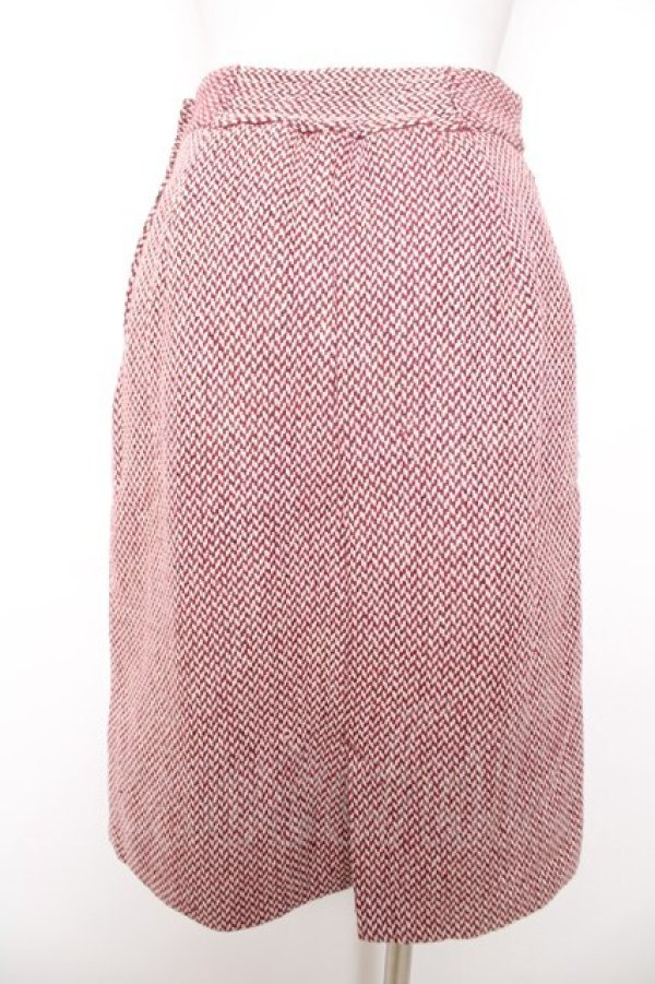 画像2: an another angelus / ツイード風スカート  赤 Y-26-02-01-092-CA-SK-SZ-ZY (2)