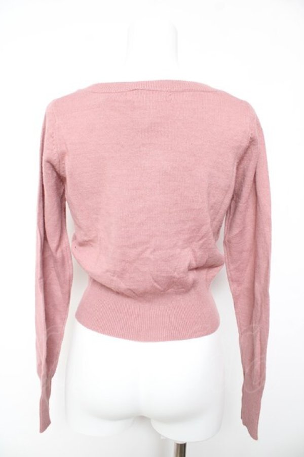 画像2: F i.n.t / リボンカーディガン F ピンク Y-26-02-01-013-CA-TO-SZ-ZY (2)