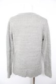 画像2: E hyphen world gallery / ラメモールニット F グレー Y-26-02-01-015-LO-TO-SZ-ZY (2)