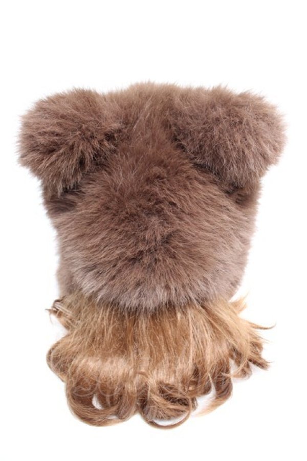 画像3: axes femme POETIQUE / くまみみファーキャップ 58cm 茶 Y-26-02-01-002-AX-AC-SZ-ZY (3)