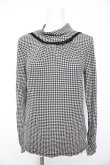 画像1: axes femme / 千鳥柄ハイネックプルオーバー M 黒 Y-26-02-01-020-AX-TO-SZ-ZY (1)